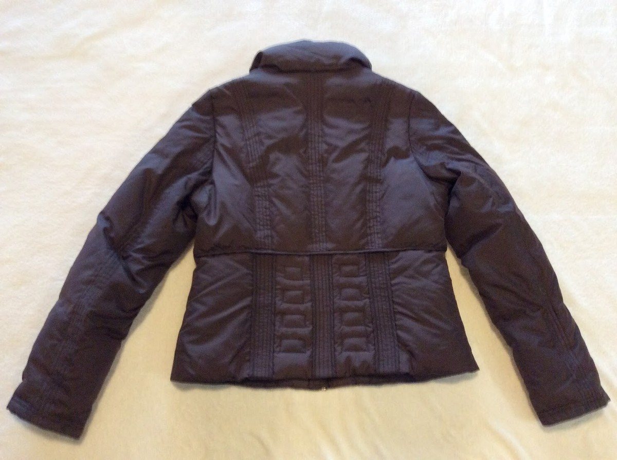 Women's Apt 9 Puffer Jacket Size M Chocolate Brown Down Filling