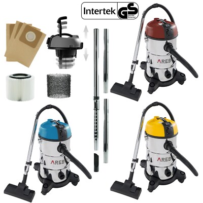 AREBOS Industriestaubsauger Nass- & Trockensauger 1300W Staubsauger 30L
