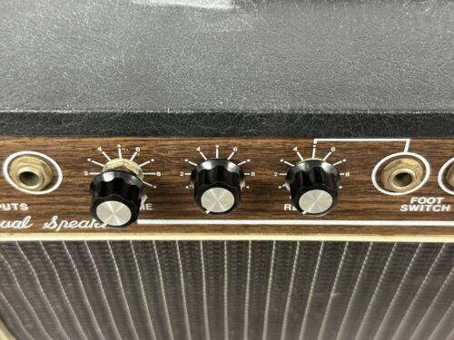 Teisco Checkmate 88 Tremolo Reverb Solid State Guitar Amp SERVICED Working - Picture 4 of 10