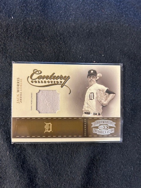 Jack Morris Game Used Jersey Card