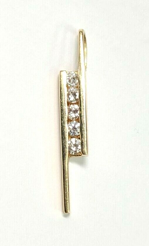 Brilliant 1/2 Carat Diamond 14k Yellow Gold Penda… - image 1