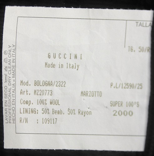 CLASSIC NWT_GUCCINI 100% SUPER 100'S WOOL LAMP BLACK 3 BUTON SUIT 41-42R 13149 - Picture 7 of 8