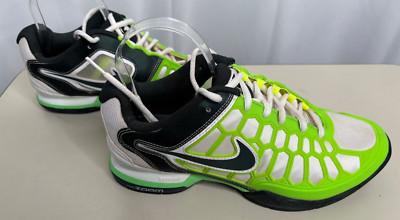 Nike Air Zoom Breathe 2K12 White Electric Green Mens Size 7.5 Athletic Shoes EUC