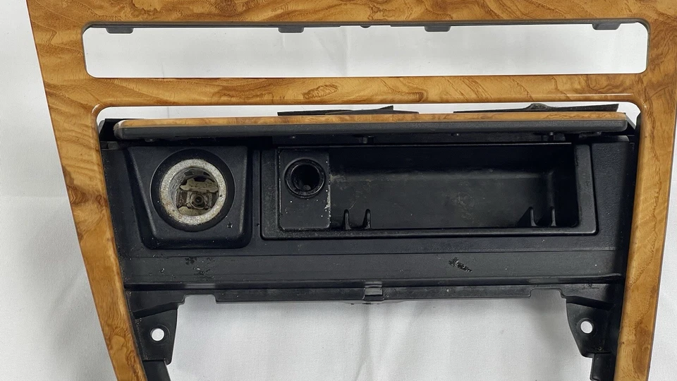 04-10 BMW E63 E64 645CI 650I M6 INTERIOR CARRARA WOOD TRIM CENTER BEZEL OEM Foto 4 de 4