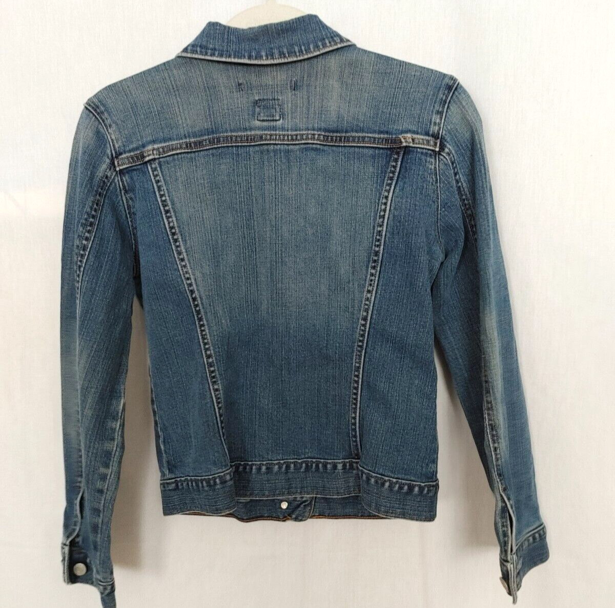 Gap Women's Stretch Denim Jacket Med Wash Blue Size Small #16365