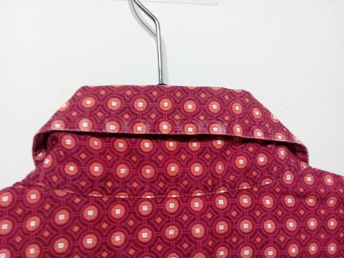 Ted Baker rotes Hemd im eleganten Stil Größe 17 Langarm französisches Bündchen - Bild 10 von 13