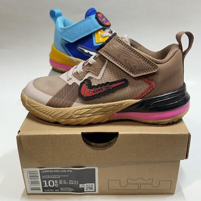 Nike Lebron 18 Low Space Jam Little Kids Size 10.5c Child (UK10/EU27) DJ3761-401