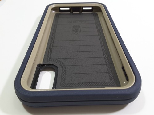 OtterBox DEFENDER SERIES Case & Holster for iPhone XR - Dark Blue/Tan - Picture 9 of 15