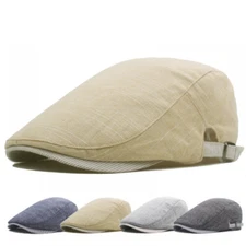 Men Duckbill Gatsby Ivy Flat Hat Golf Driver Newsboy Beret Summer Adjustable Cap