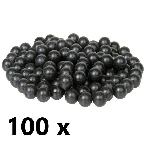 100 x Umarex Rubber Balls Munition cal .43 Geschosse für z.B. PPQ T4E - NEU