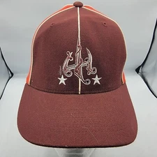 HyperLite HO Water Skis Wake Board Surf Hat FlexFit Maroon and Red Baseball Cap