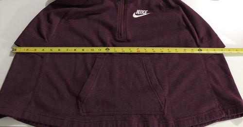 Nike GIRLS Poncho Sweatshirt Half Zip YOUTH M Purple Hooded OVERSIZED Casual - Picture 5 of 9