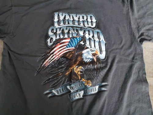LYNYRD SKYNYRD 2015 TOUR CONCERT TOUR L T-SHIRT Real American Rock N Roll - Picture 3 of 12