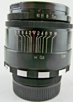 Helios 44-2 58mm f2 Belomo Zebra CLA portrait Lens DSLR M42 Mount