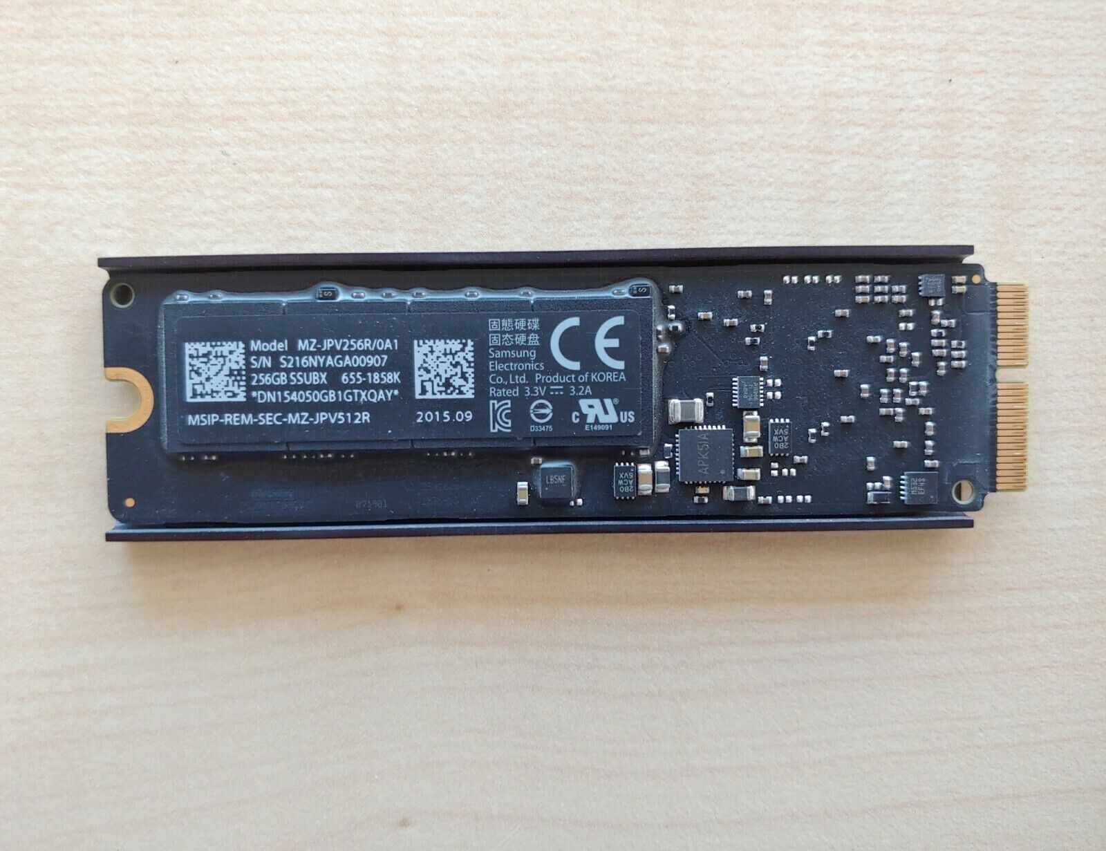 Image of Apple SSD SSUBX Flash Speicher 256 GB für Apple MacBook Pro  iMac  Mac Pro 2013