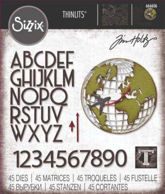 Sizzix Thinlits Stanze Set 45PK - 666606 Vault World Travel
