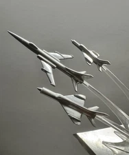 Vintage USSR Space Age Desk Souvenir Devoted to Soviet Aviation USSR Jets