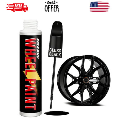Gloss Black Rim Touch up Paint Pen for Wheel Scratch Repair - Universal Color