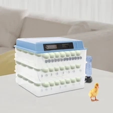 192 Eggs Digital Incubator Automatic Turning Temperature Control Chicken Duck