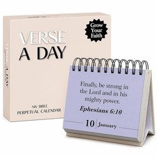 Verse A Day Perpetual Calendar Enjoy it Year After Year, 365 Christian Vers...