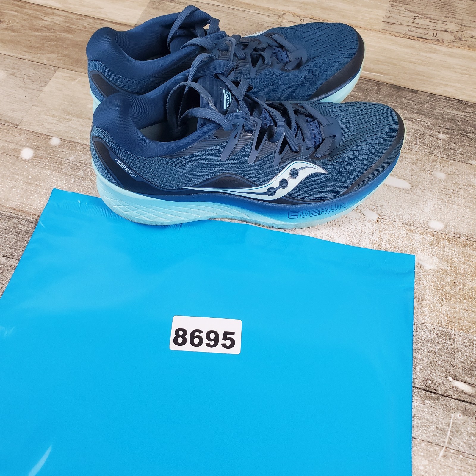 Saucony Ride ISO 2 Womens Shoes Sz 7 Running Athletic Blue Aqua Lace-Up Sneakers thumbnail 10