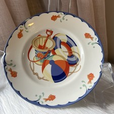 Tiffany  Co 90s Seashore Plate Children Baby Beach House Ocean Cottage Coastal