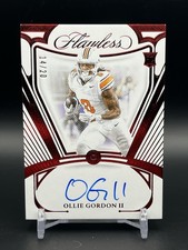 2025 Flawless Collegiate Rookie Signatures OLLIE GORDON II Auto /20 Ruby Ok St