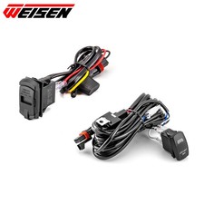 LED Voltmeter Dual USB LED Light Bar Wire Fit Polaris RZR PRO R/R 4 Pulse Busbar