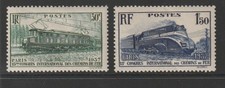 1937 France Congrès Chemins de Fer Unif N° 339/40 - 2 Val MNH MF94036