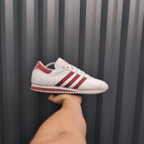 *RARO* UK 10 - Adidas Originales Country Blanco Vintage Entrenadores Para Hombre 2003 702001