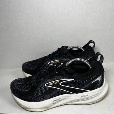 Brooks Adrenaline GTS 24 Shoes Mens 10 Black Blue Sneaker