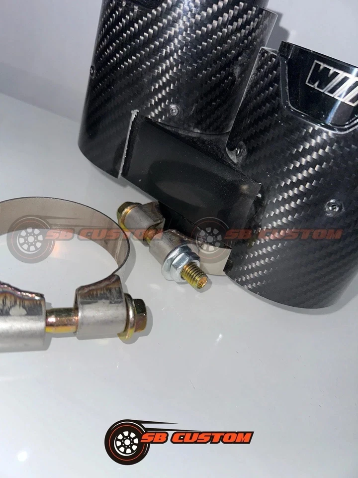 PUNTAS DE FIBRA DE CARBONO BMW G20 G21 G28 G22 G23 G26 G42 PUNTAS DE ESCAPE CUÁDRUPLES 330 420 320! Foto 3 de 4