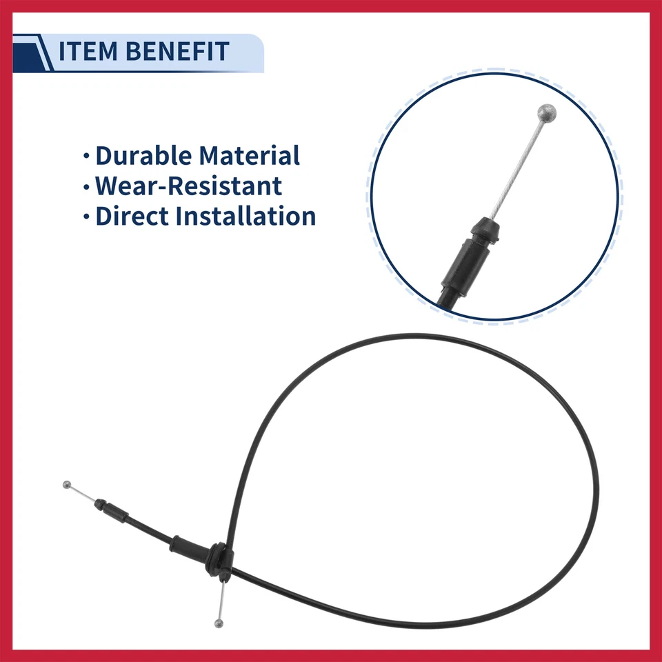 Hood Latch Release Cables for KIA RIO 06-11 No.811901G000 - Image 3 of 4