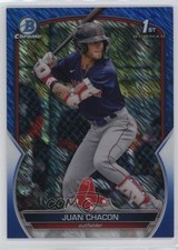 2023 Bowman Chrome Prospects Blue Shimmer Refractor 124/150 Juan Chacon 15w9