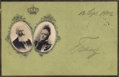 Präge Ak Marie Henriette von Österreich, König Leopold II von... - 10632643