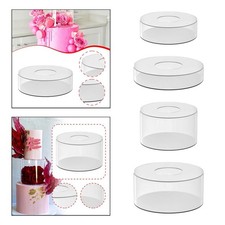 Espositore per torte in acrilico trasparente, supporto per alimenti, riempibile,