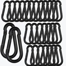 60PCS 3'' Spring Snap Hook Carabiners, M8 5/16Inch Galvanized Steel Quick Lin...