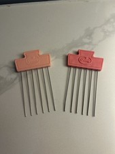 Goody Vintage Hair Lift Comb Pick Pink And Light Pink Lot Of 2