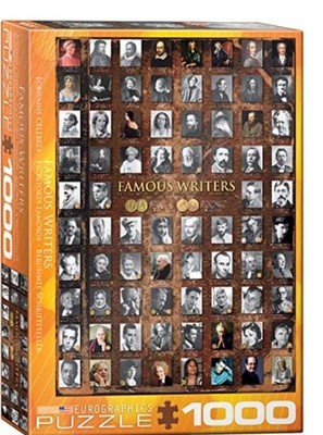 ''FAMOUS WRITERS'' EUROGRAPHICS 1000 PC PUZZLE FEATURING THE GREATEST AUTHORS  NEW