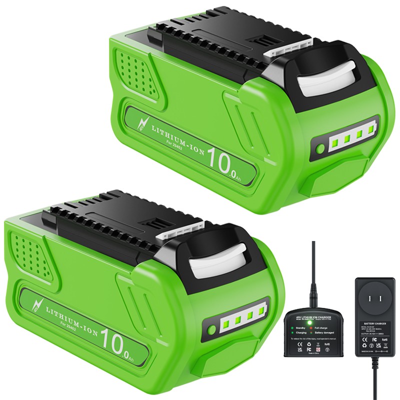 40V 10.0Ah For Greenworks G-MAX Lithium Battery /Charger 294