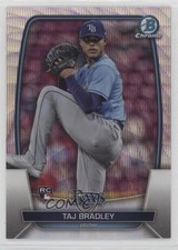 2023 Bowman Chrome Wave Refractor 13/100 Taj Bradley #82 11qd