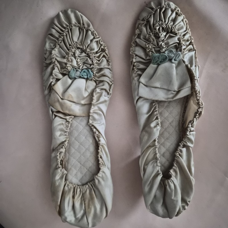 Antique Silk Shoes/Slippers