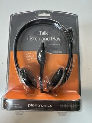 Plantronics Audio 326 3.5mm PC Laptop Headset for Skype & Zoom Anrufe