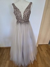 Unique XS 34 Abiball Tanzabschluss Ballkleid Standesamt Kleid rose Rosa Prinzess