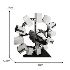 Hot Sale Spacecraft Model with Landers 690 from Sci-Fi Movie Build Moc