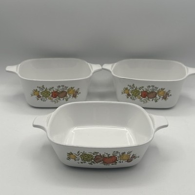 Set CorningWare Spice of Life PETITE PANS P-41-B 1 3/4 cup + P-43-B 2 3/4 cup