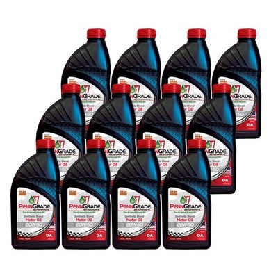 Brad Penn 20W50 High Zinc Performance Racing Race Engine Oil, 12 Quarts Case