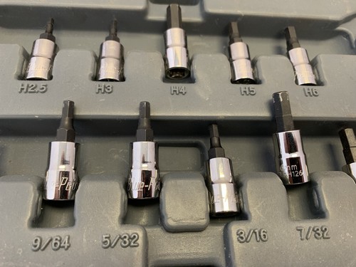 Blue Point BLPHSSC30 30pc 1/4", 3/8" & 1/2" Dr. Hex Bit Socket Set w/Case - 第 12/12 張圖片