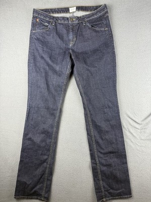HUDSON Dark Wash Casual Straight Leg Flap Pocket Made in USA Womans Size 32