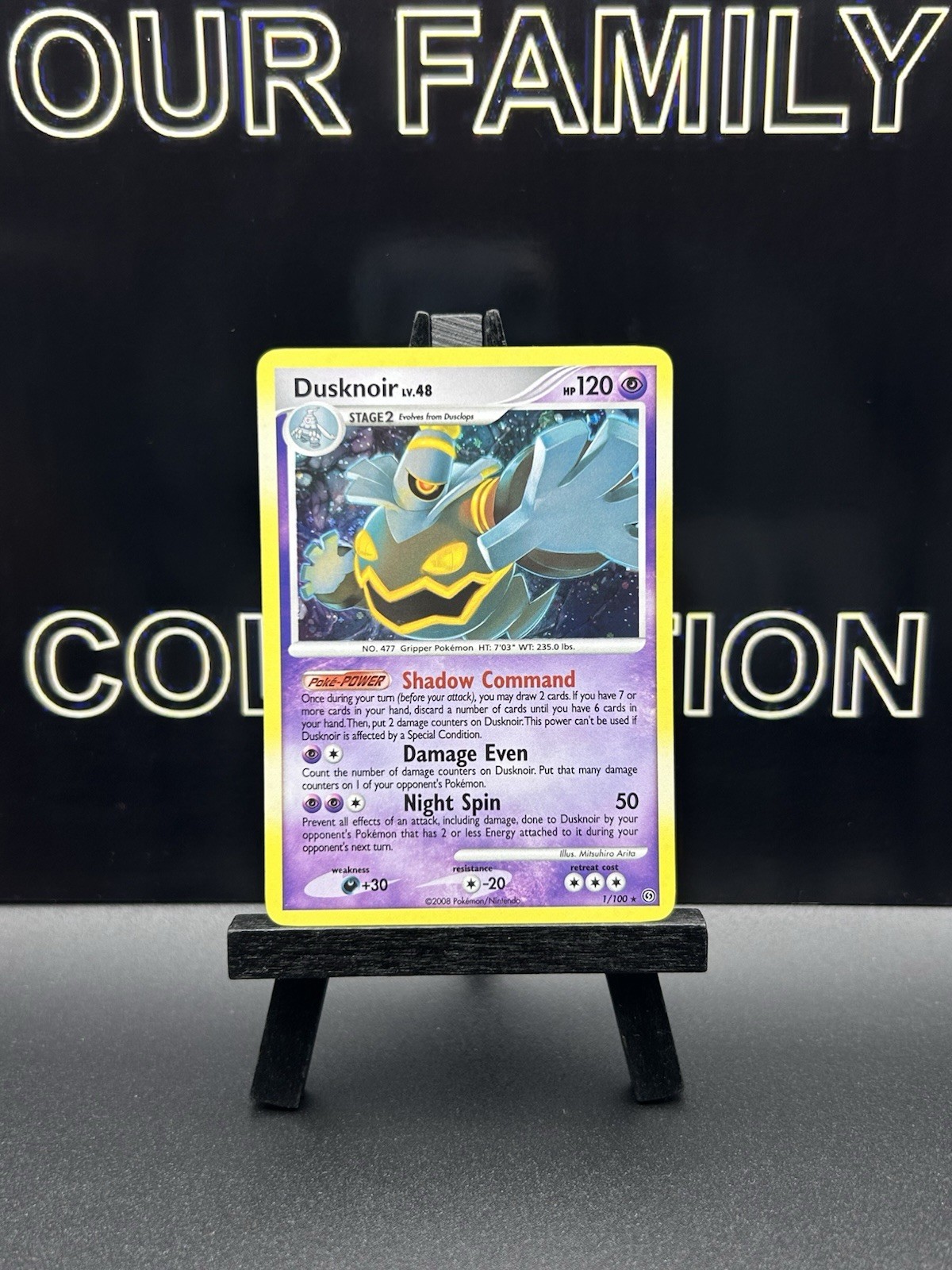 Dusknoir Holo Rare Diamond & Pearl Stormfront 1/100 LP